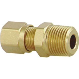  DOT Compression Connector Male Brass 3/8 x 3/8" - 84269